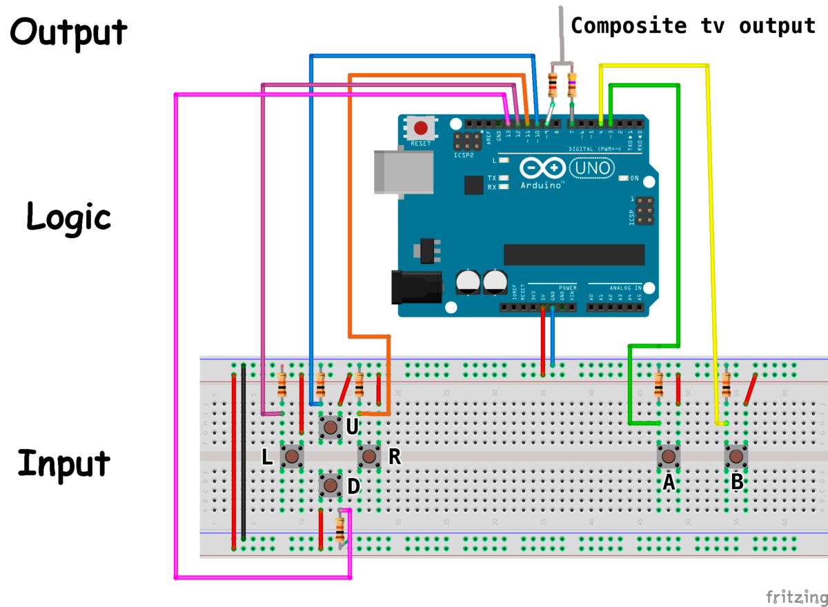 arduino retro game console